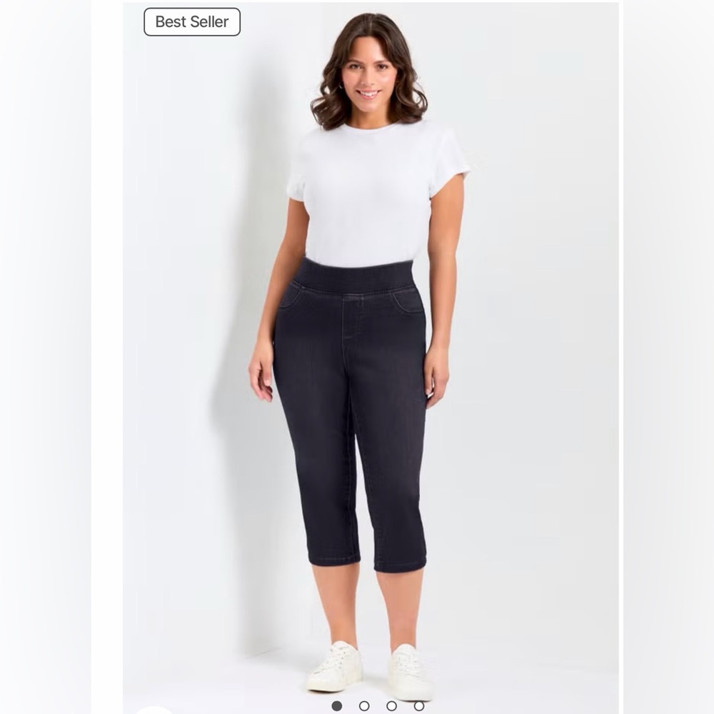 Avenue Butter Denim Pull-on Crop Jean
